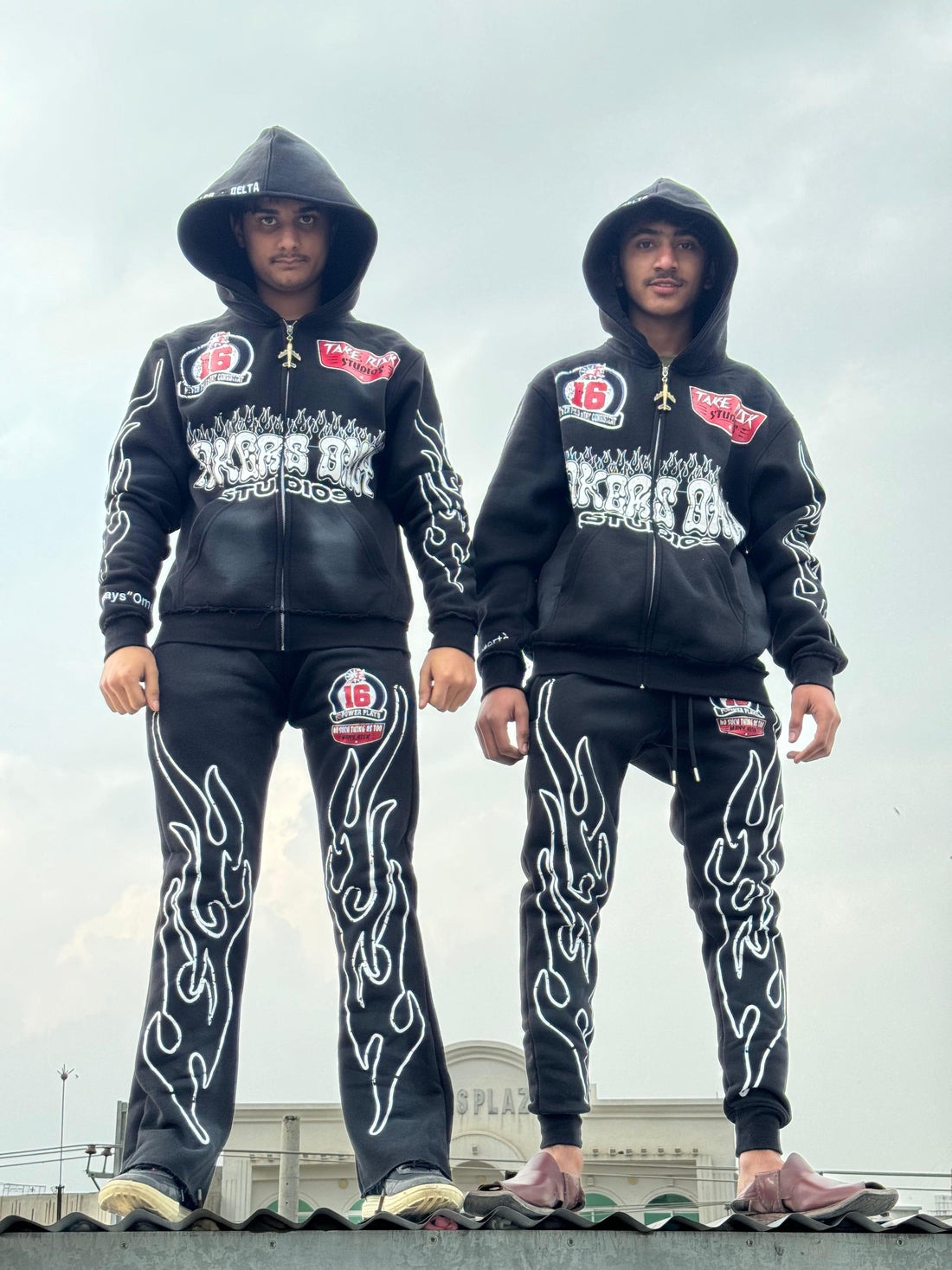 Fully Screen printed Acid Wash Sweat Suits